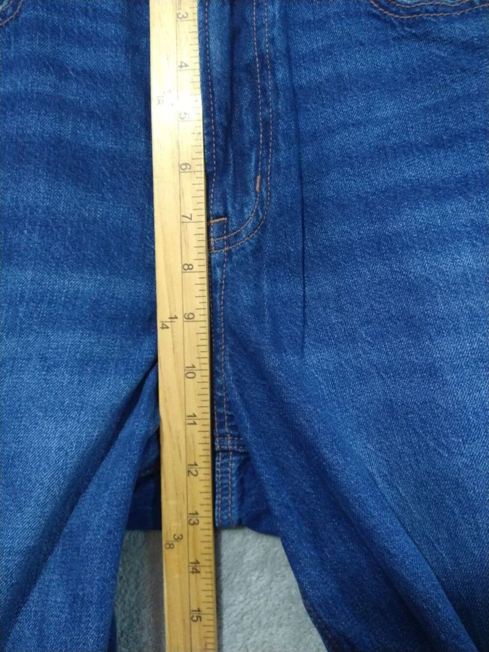 American Eagle Jeans Womens 8 Short Blue Denim Dreamy Drape Barrel Strigid Dark